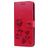 Mobigear Roses Samsung Galaxy J6 Plus Hoesje Bookcase Portemonnee - Rood