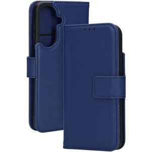 Mobiparts Wallet Samsung Galaxy A27 Hoesje Echt Leer Bookcase Portemonnee - Blauw