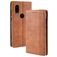 Mobigear Sensation Motorola One Vision Hoesje Bookcase Portemonnee - Cognac