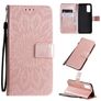 Mobigear Sunflower Samsung Galaxy S20 Hoesje Bookcase Portemonnee - Roségoud