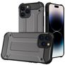 Mobigear Outdoor iPhone 15 Pro Max Hoesje Hardcase Backcover Shockproof - Grijs
