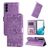 Mobigear Sunflower Samsung Galaxy S23 Hoesje Bookcase Portemonnee - Paars