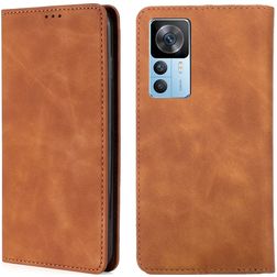 Mobigear Retro Slim Xiaomi 12T Pro Hoesje Bookcase Portemonnee - Cognac