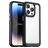 Mobigear Crystal iPhone 15 Pro Max Hoesje Hardcase Backcover - Transparant / Zwart