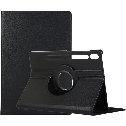 Mobigear DuoStand Samsung Galaxy Tab S9 Hoes Draaibare Bookcase - Zwart
