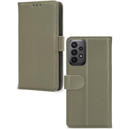 Mobilize Premium Gelly Wallet Samsung Galaxy A23 Hoesje Bookcase Portemonnee - Groen