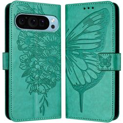 Mobigear Butterfly Google Pixel 9 Pro XL Hoesje Bookcase Portemonnee - Groen