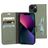 Mobiparts Classic Wallet iPhone 13 Hoesje Bookcase Portemonnee - Groen