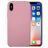 Mobigear Rubber Touch iPhone XS Siliconen Hoesje Backcover - Roze