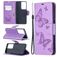 Mobigear Butterfly Samsung Galaxy S21 Ultra Hoesje Bookcase Portemonnee - Paars