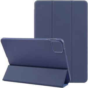 Mobigear Tri-Fold Gel iPad Pro 11 Inch (2025) Hoes TPU,Kunstleer Bookcase - Donkerblauw