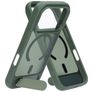 Mobiparts Hardcover iPhone 18 Pro MagSafe Hoesje Hardcase Backcover met Standaard - Satin Green