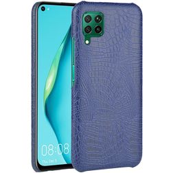 Mobigear Croco Huawei P40 Lite Hoesje Hardcase Backcover - Blauw