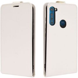 Mobigear Motorola One Fusion Plus Hoesje Flipcase - Wit