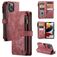 Caseme C30 iPhone 13 Pro Max Hoesje Bookcase Portemonnee - Rood
