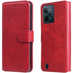 Mobigear Wallet Realme C31 Hoesje Bookcase Portemonnee - Rood
