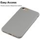 Mobigear Colors iPhone 8 Hoesje Flexibel TPU Backcover - Grijs