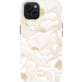 MIO iPhone 15 MagSafe Hoesje Hardcase Backcover - White Roses