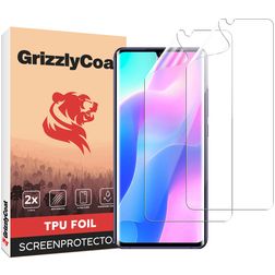 GrizzlyCoat Xiaomi Mi Note 10 Lite Hydrogel TPU Screenprotector - Case Friendly + Installatie Frame (2-Pack)