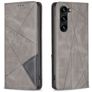 Mobigear Rhombus Slim Samsung Galaxy S25 Plus Hoesje Bookcase - Grijs
