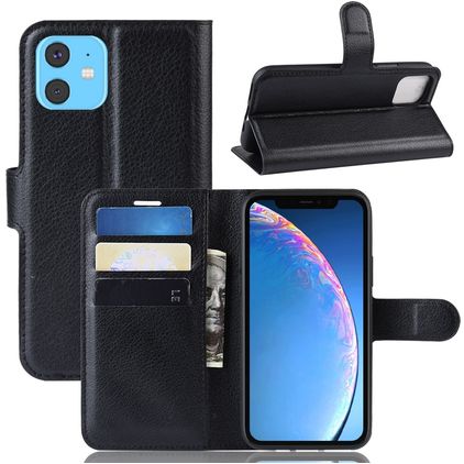 Mobigear Classic iPhone 11 Hoesje Bookcase Portemonnee - Zwart