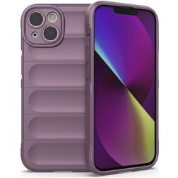 Mobigear Bumpy iPhone 14 Hoesje Flexibel TPU Backcover - Paars