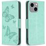 Mobigear Butterfly iPhone 15 Plus Hoesje Bookcase Portemonnee - Groen