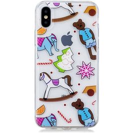 Mobigear Design iPhone X Hoesje Flexibel TPU Backcover - Poppen Speelgoed