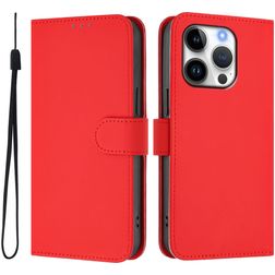 Mobigear Urban Wallet iPhone 16 Pro Hoesje Bookcase Portemonnee - Rood