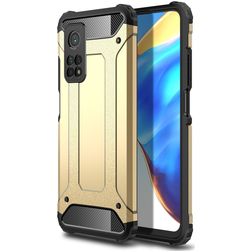 Mobigear Outdoor Xiaomi Mi 10T Hoesje Hardcase Backcover Shockproof - Goud