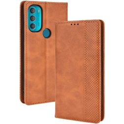 Mobigear Sensation Motorola Moto G71 5G Hoesje Bookcase Portemonnee - Bruin