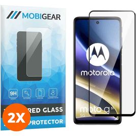 Mobigear Premium Motorola Moto G51 5G Glazen Screenprotector - Case Friendly - Zwart (2-Pack)