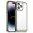 Mobigear Crystal iPhone 14 Pro Hoesje Hardcase Backcover - Transparant / Grijs