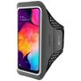 Mobiparts Comfort Fit Telefoonhouder Hardlopen Samsung Galaxy A50 Sport Hoesje Neopreen Sportarmband - Zwart