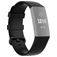 Mobigear Cross Siliconen Fitbit Charge 4 Bandje Gespsluiting - Zwart