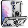 Mobigear Armor Ring Samsung Galaxy S23 Plus Hoesje Hardcase Backcover Shockproof met Ringhouder - Zilver