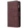 Mobigear Zipper Huawei P40 Hoesje Bookcase Portemonnee - Bruin