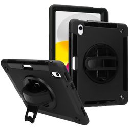 Mobiparts Armor iPad 10 (2022) Hardcase Backcover + Standaard - Zwart