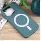 Mobigear Rubber Touch iPhone 15 Pro Siliconen MagSafe Hoesje Backcover - Groen