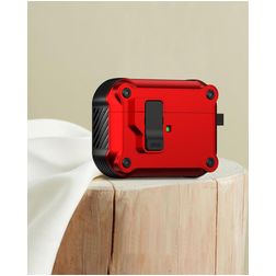 Mobigear Armor Clip Apple AirPods Pro 3 Hardcase Hoesje - Rood