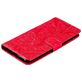 Mobigear Flowers Xiaomi Mi A3 Hoesje Bookcase Portemonnee - Rood
