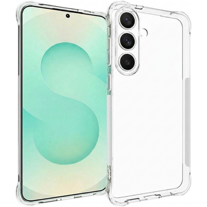 Mobigear Cushion Doorzichtig Samsung Galaxy S25 FE Hoesje Flexibel TPU Backcover - Transparant