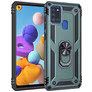 Mobigear Armor Ring Samsung Galaxy A21s Hoesje Hardcase Backcover Shockproof met Ringhouder - Groen