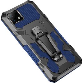 Mobigear Armor Stand Realme C21 Hoesje Hardcase Backcover Shockproof met Standaard - Blauw