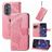 Mobigear Butterfly Motorola Edge (2022) Hoesje Bookcase Portemonnee - Roze