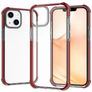 Mobigear Full Bumper iPhone 14 Hoesje Hardcase Backcover Shockproof - Transparant / Rood