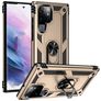 Mobigear Armor Ring Samsung Galaxy S22 Ultra Hoesje Hardcase Backcover Shockproof met Ringhouder - Goud