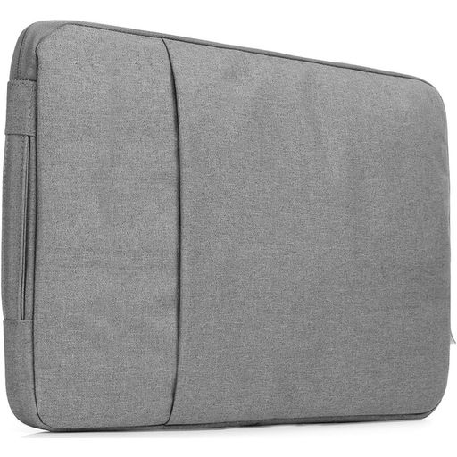 Mobigear Denim Zipper Laptop Sleeve 12 inch Laptop hoes - Grijs