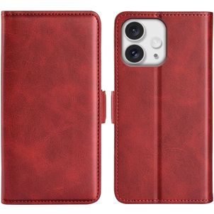 Mobigear Slim Magnet iPhone 16 Pro Max Hoesje Bookcase Portemonnee - Rood