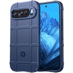 Mobigear Rugged Shield Google Pixel 9 Hoesje Flexibel TPU Backcover Shockproof - Blauw